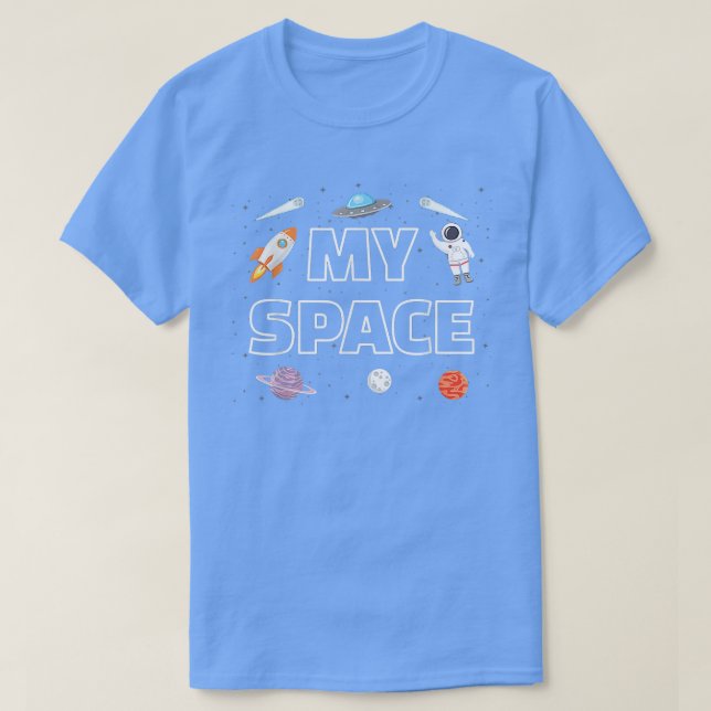 Astronaut Spaceman Funny Space Dwarf Solar System  T-Shirt (Design Front)