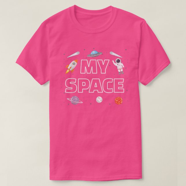 Astronaut Spaceman Funny Space Dwarf Solar System  T-Shirt (Design Front)