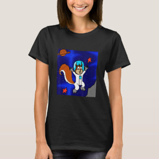Astronaut Squirrel in Space T-Shirt