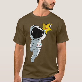 Astronaut Star Planet  T-Shirt