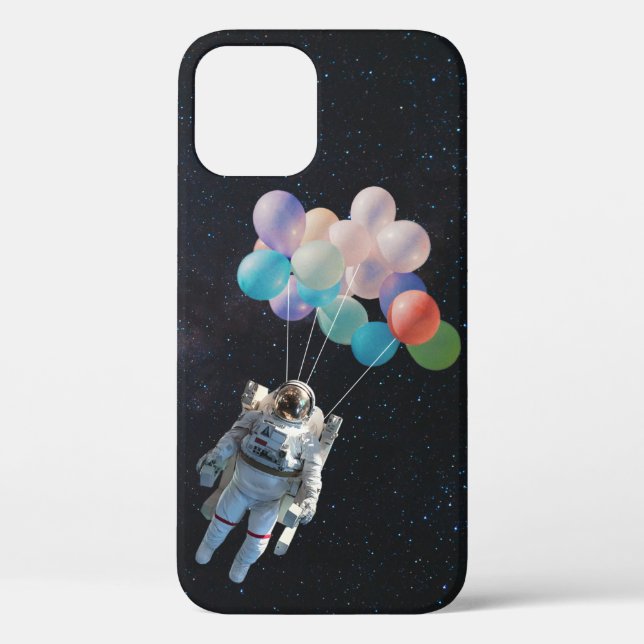 Astronaut Stars & Space Colourful Balloons Case-Mate iPhone Case (Back)