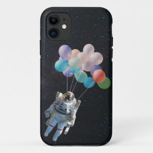 Astronaut Stars & Space Colourful Balloons iPhone 11 Case