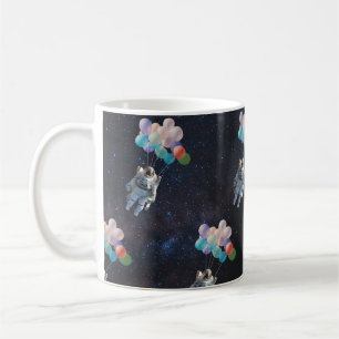 Astronaut Stars & Space Colourful Balloons Coffee Mug