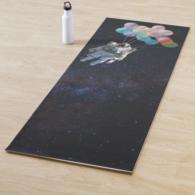 Astronaut Stars & Space Colourful Balloons Yoga Mat (In Situ)