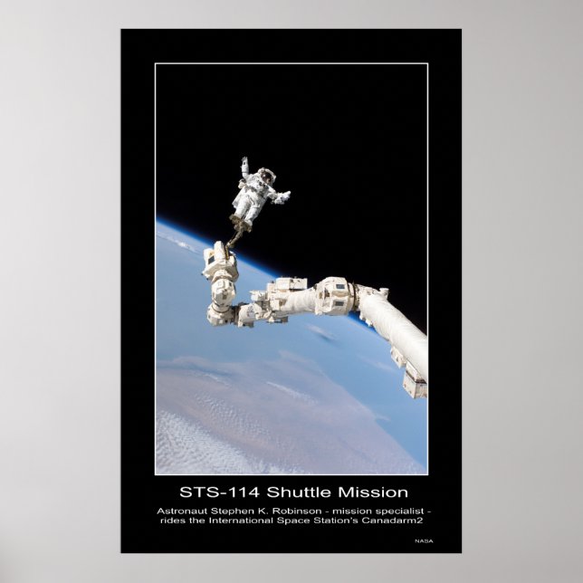 Astronaut Stephen K. Robinson  International Space Poster (Front)