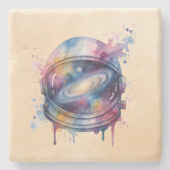 Astronaut Stone Coaster (Front)