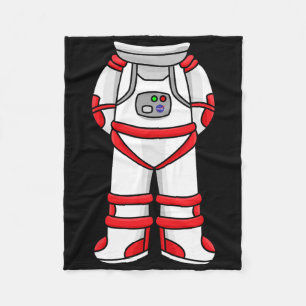 Astronaut Suit Head Cool Space Rocketman Halloween Fleece Blanket