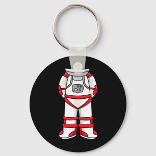 Astronaut Suit Head Cool Space Rocketman Halloween Key Ring