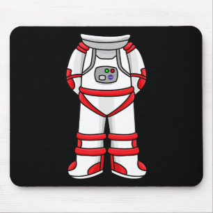 Astronaut Suit Head Cool Space Rocketman Halloween Mouse Mat