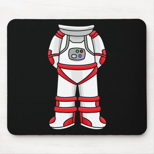 Astronaut Suit Head Cool Space Rocketman Halloween Mouse Mat (Front)