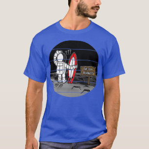 Astronaut Surfer Summer Vacation The Moon Space En T-Shirt