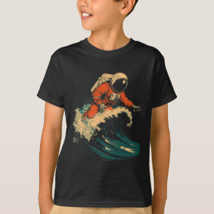 Astronaut Surfing Cosmic Ocean Wave Space Rider _1 T-Shirt