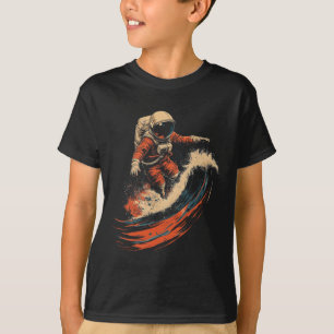 Astronaut Surfing Cosmic Ocean Wave Space Rider _3 T-Shirt