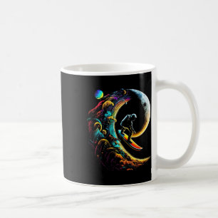 Astronaut Surfing Through Space Universe Galaxy Pl Coffee Mug