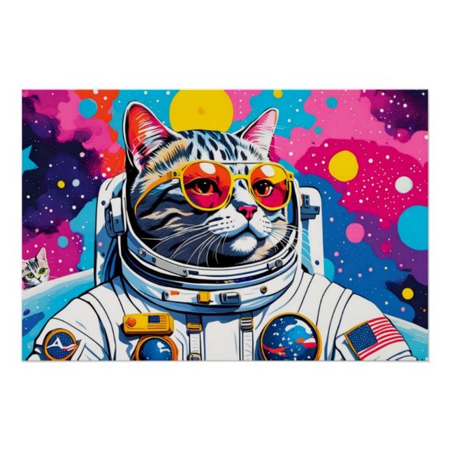 ASTRONAUT TABBY CAT 6 POSTER (Front)