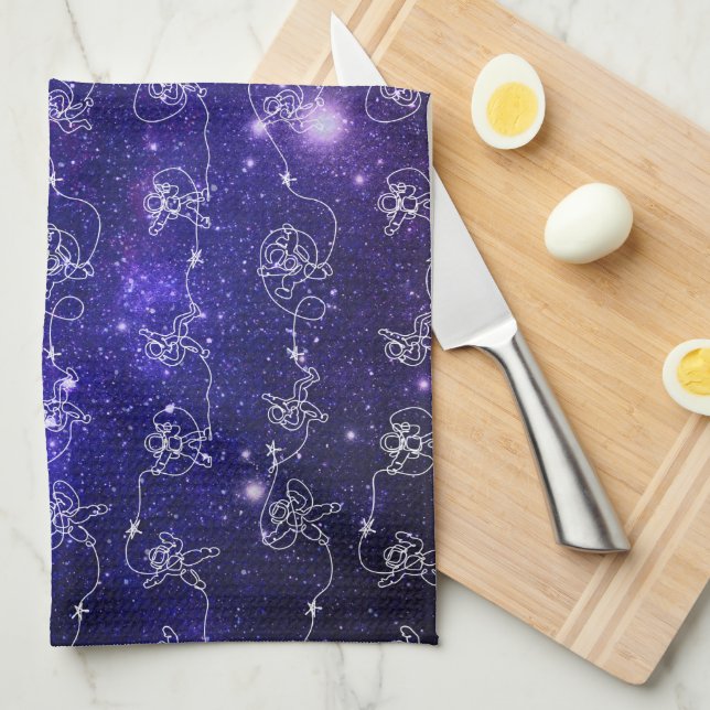Astronaut Tea Towel (Quarter Fold)