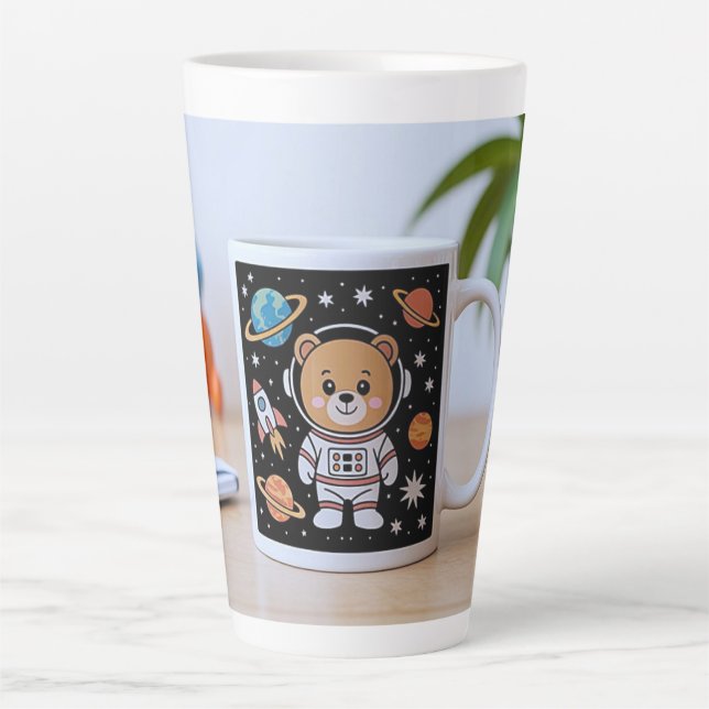 Astronaut Teddy Latte Mug (Front)