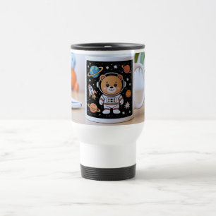 Astronaut Teddy Travel Mug