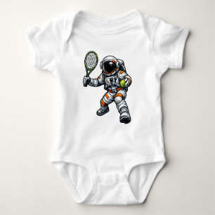 Astronaut Tennis Baby Bodysuit