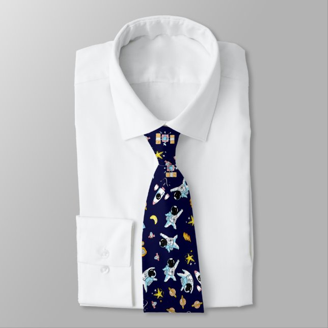 Astronaut theme in space tie (Tied)