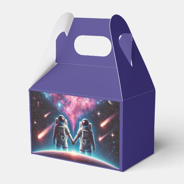 Astronaut-Themed Party Favour Box (Front Side)