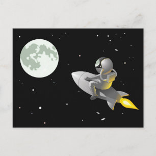 Astronaut To The Moon Postcard