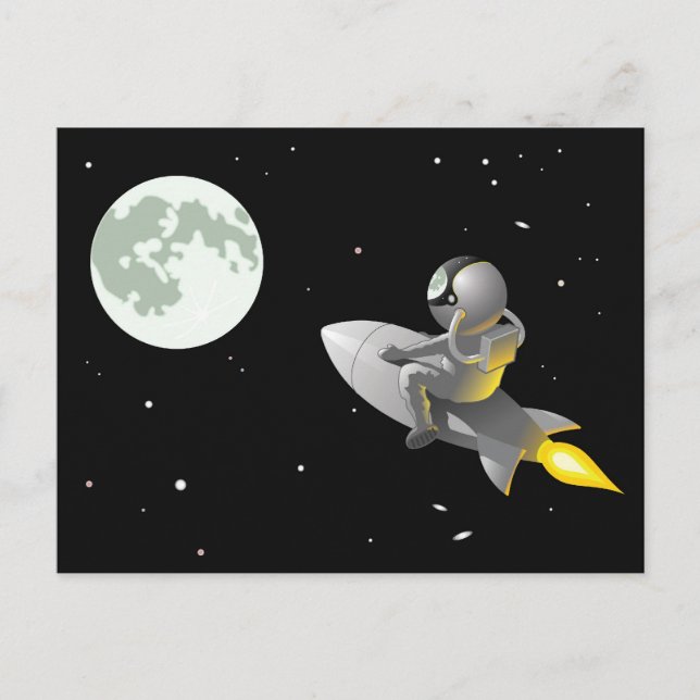 Astronaut To The Moon Postcard (Front)