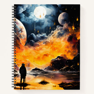 Astronaut Traveller Cosmic Horizon Journey Notebook