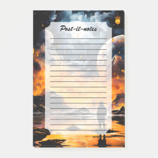 Astronaut Traveller Cosmic Horizon Journey Post-it Notes