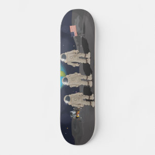 Astronaut USA Moon Landing Skateboard