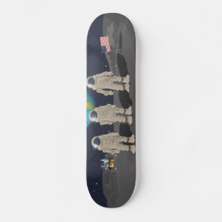 Astronaut USA Moon Landing Skateboard
