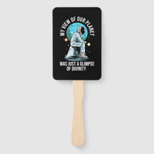 Astronaut View Of Our Planet Hand Fan