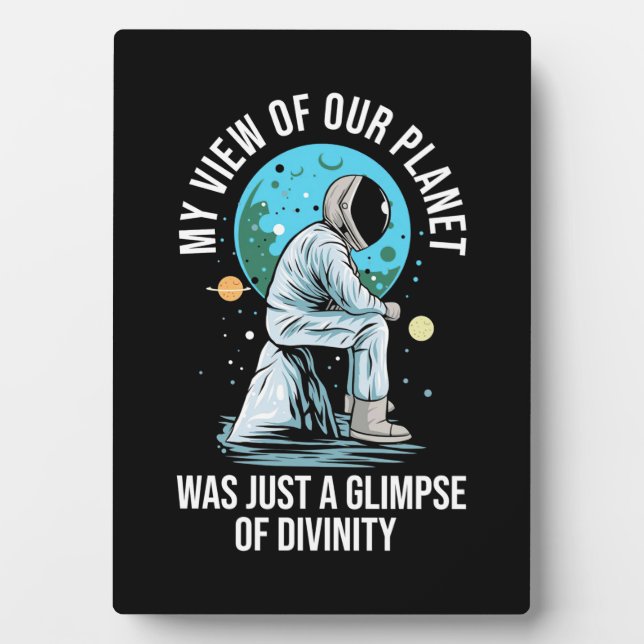 Astronaut View Of Our Planet Plaque (Front)