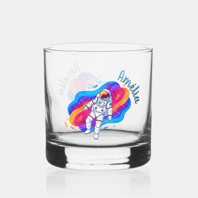 Astronaut Whiskey Glass (Front)