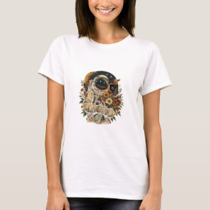 Astronaut Wildflower 4K Graphic T-Shirt