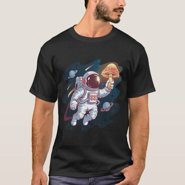 astronaut with balloon t-shirt (Front)