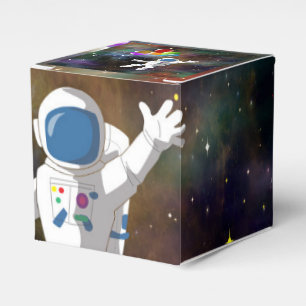 Astronaut with Balloons Favour Box