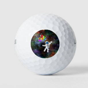 Astronaut with Balloons Golf Balls