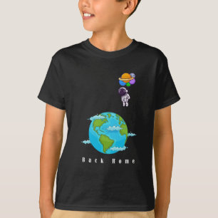 astronaut With Balloons landing earth t-shirt
