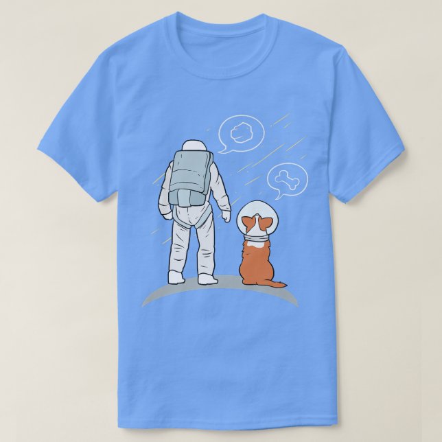 Astronaut With Dog  T-Shirt (Design Front)