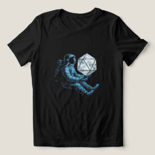 Astronaut with Moon Dice Tri-Blend Shirt