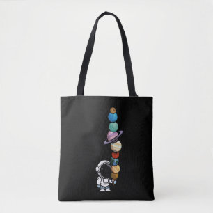 Astronaut with Planet Scoops Interstellar Icecream Tote Bag