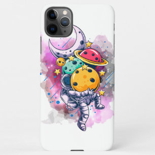 Astronaut with planets iPhone 11Pro max case