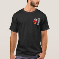 Astronaut with Rocket Cartoon Space Art