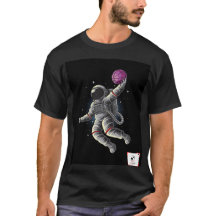 Astronaut with volleyball design