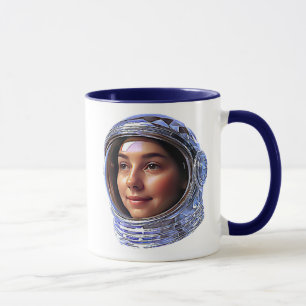Astronaut women's portrait mug