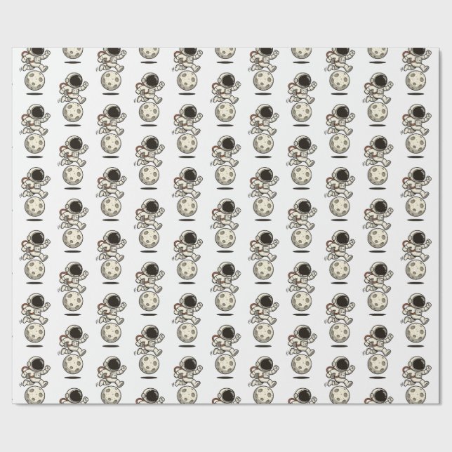 Astronaut Wrapping Paper (Flat)