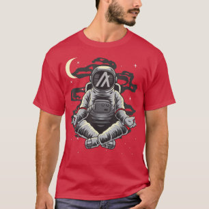Astronaut Yoga Algorand ALGO Coin To The Moon Cryp T-Shirt