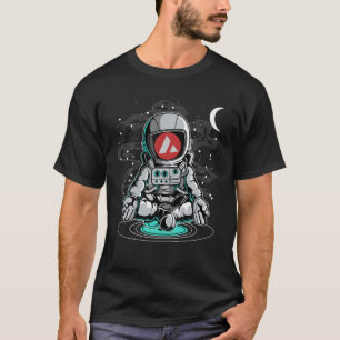 Astronaut Yoga Avalanche AVAX Coin To The Moon Cry T-Shirt
