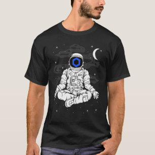 Astronaut Yoga Chainlink Link Coin To The Moon Cry T-Shirt
